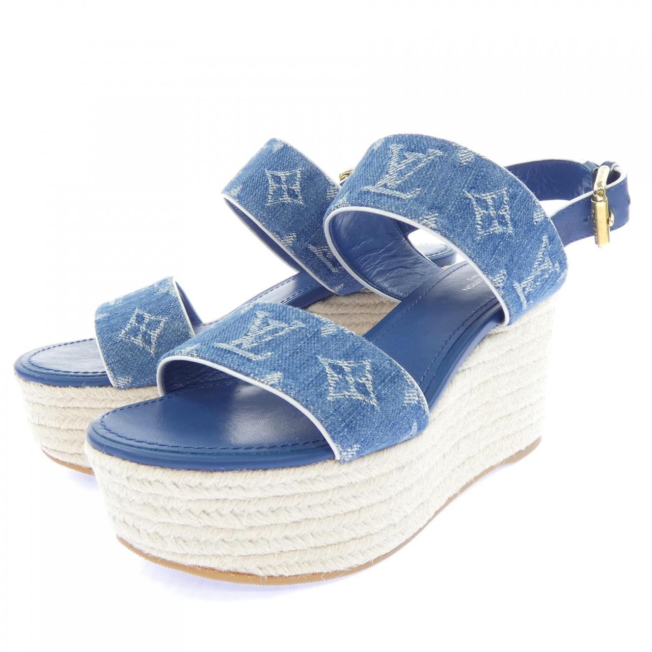 ルイヴィトン LOUIS VUITTON エスパドリーユ モノグラムデニム スターボードライン サンダル