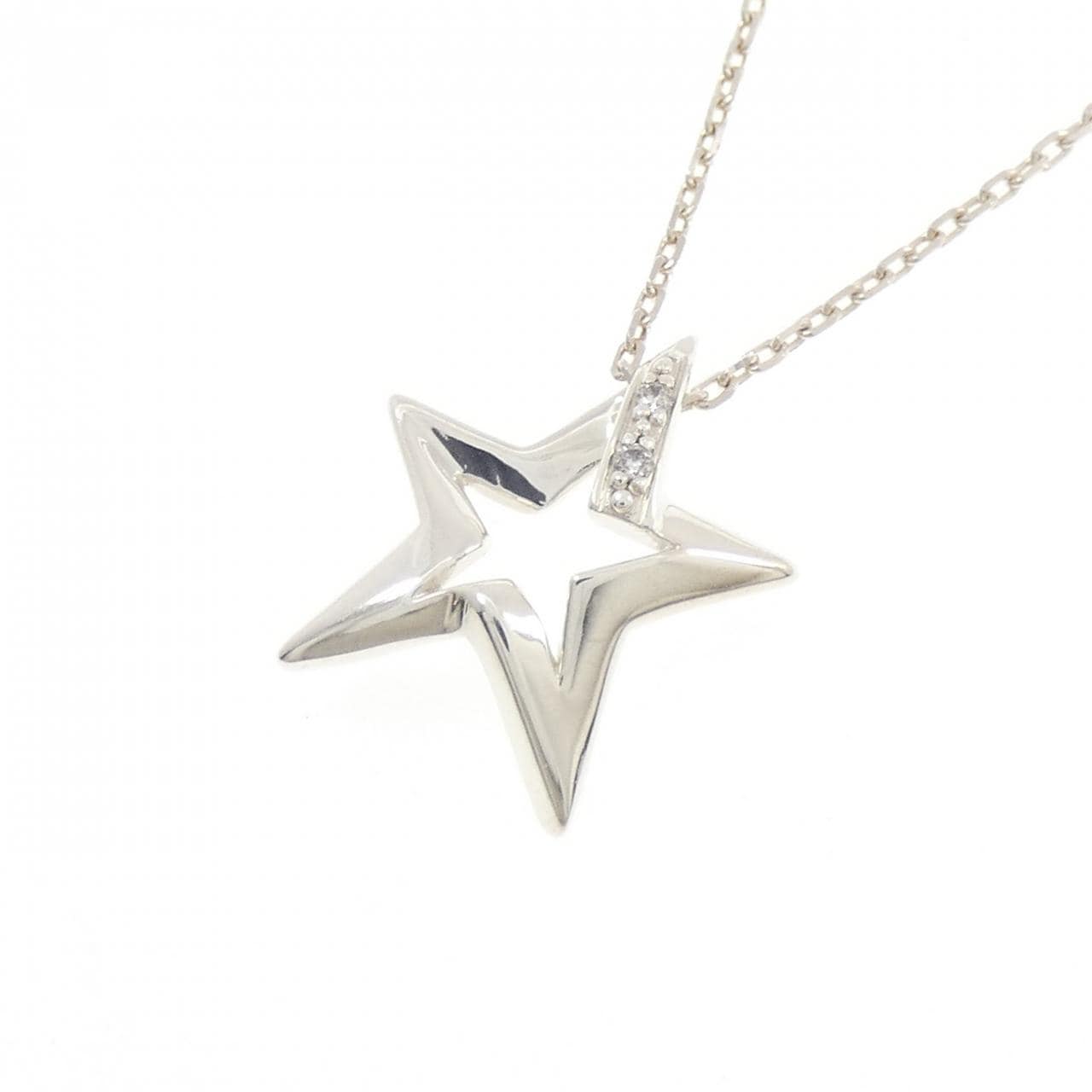 スタージュエリー ダイヤモンド ネックレス 0.01CT