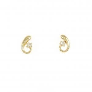 K18YG ダイヤモンド ピアス 0.08CT