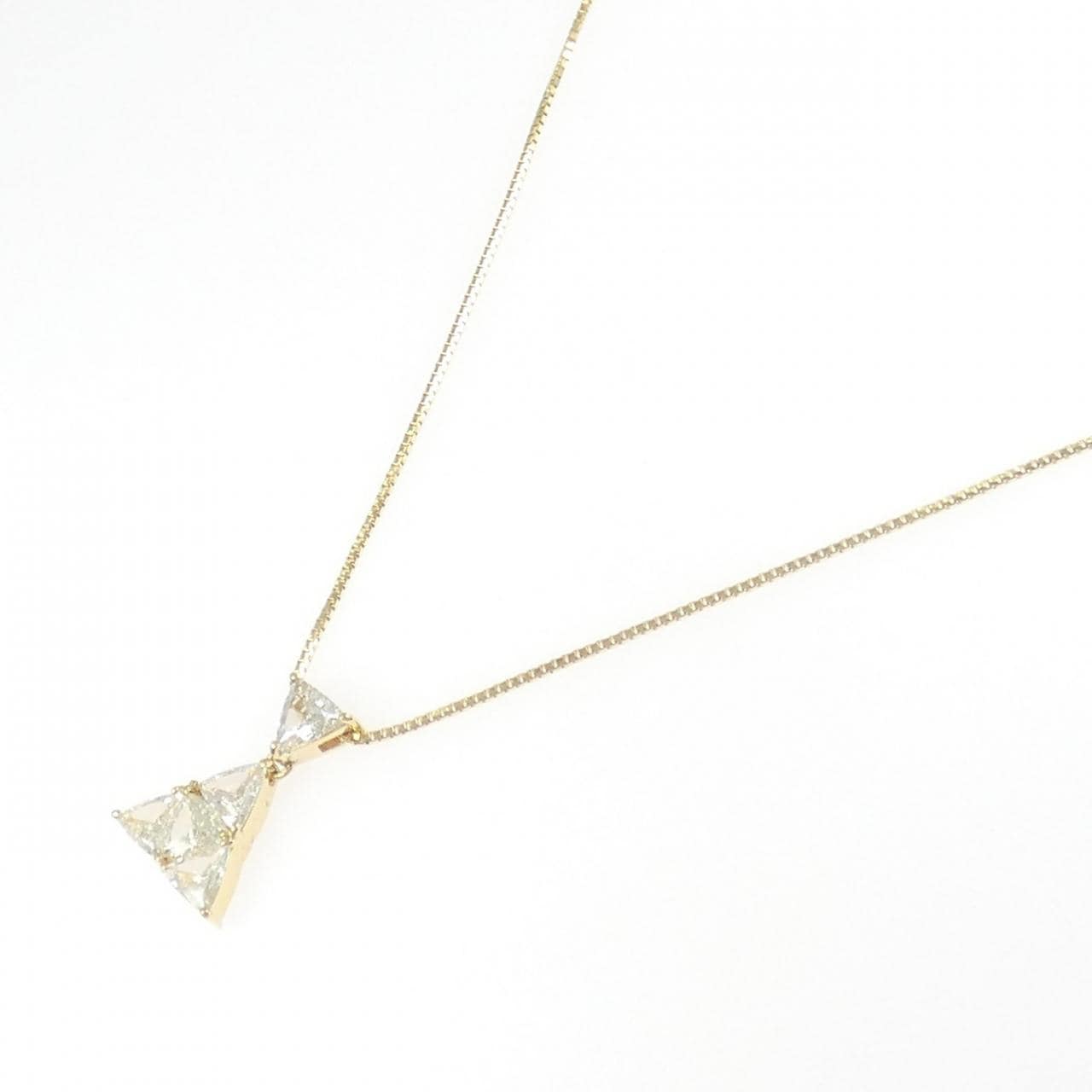K18YG ダイヤモンド ネックレス 1.08CT