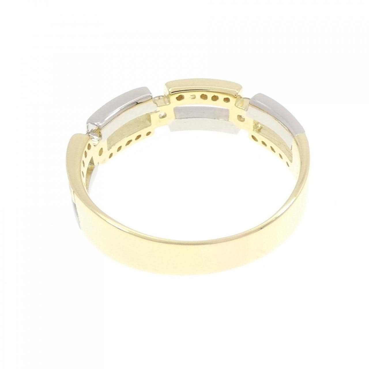 K18YG/PT900 ダイヤモンド リング 0.36CT