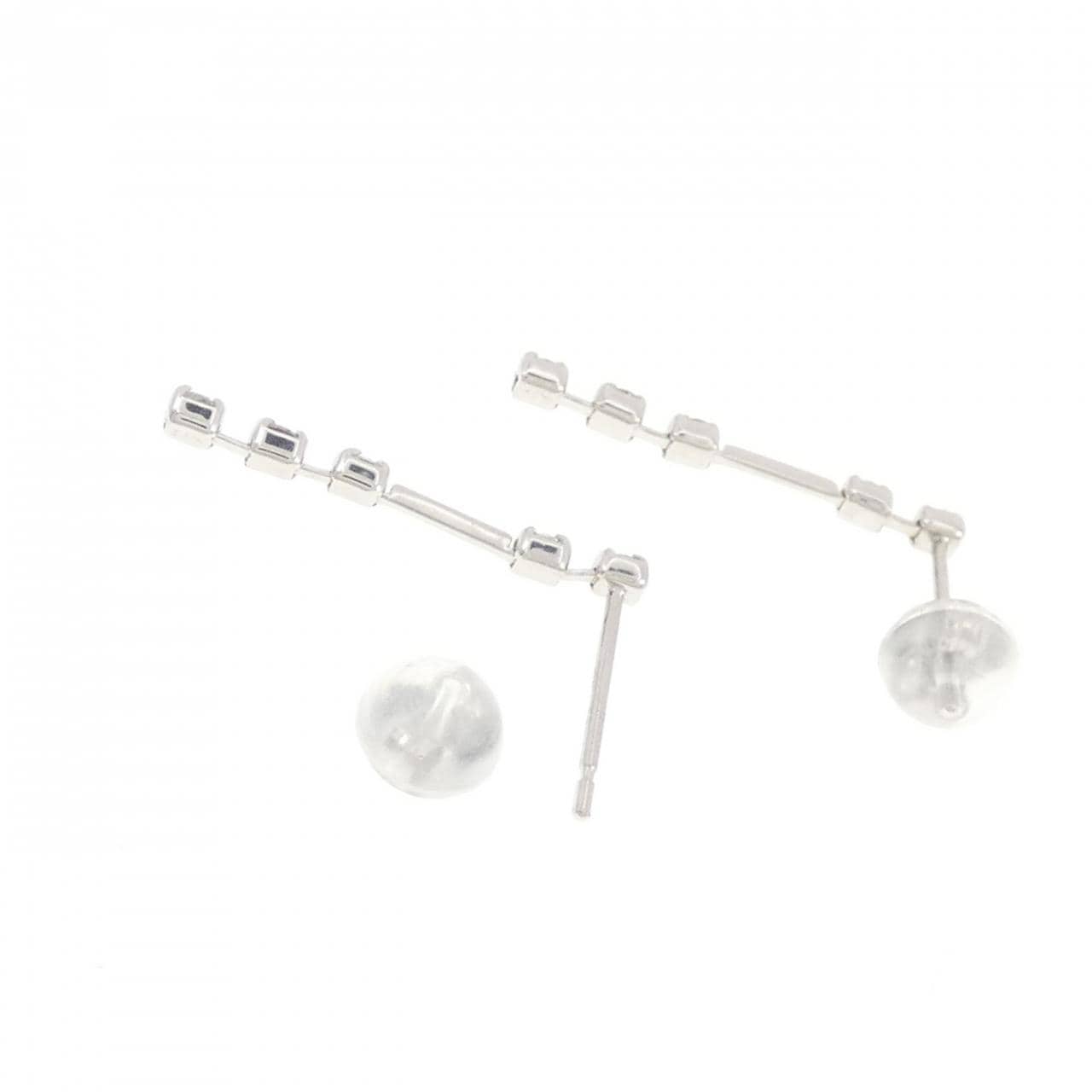 K18WG ダイヤモンド ピアス 0.20CT