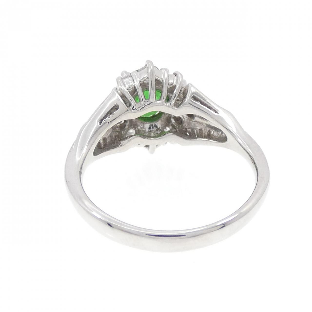 PT900 绿石榴石戒指 0.80CT