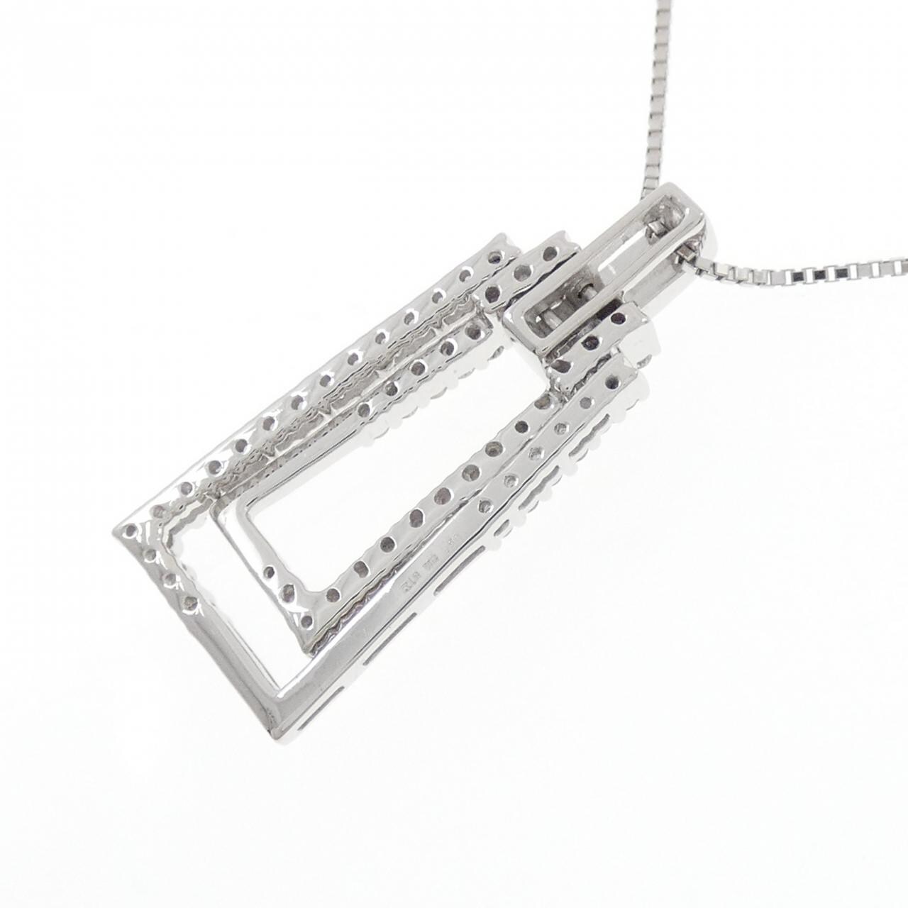 K18WG ダイヤモンド ネックレス 0.50CT