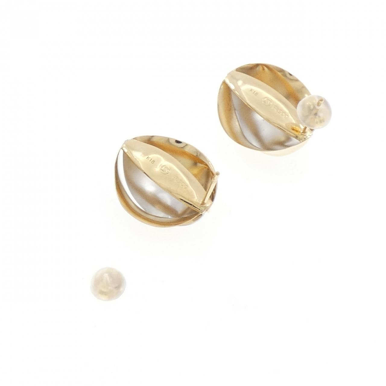 K18YG/PT900 ピアス