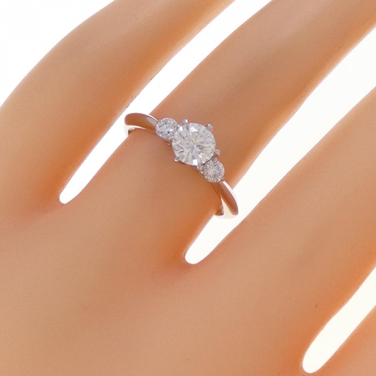 PT900 ダイヤモンド リング 0.517CT G VVS2 EXT