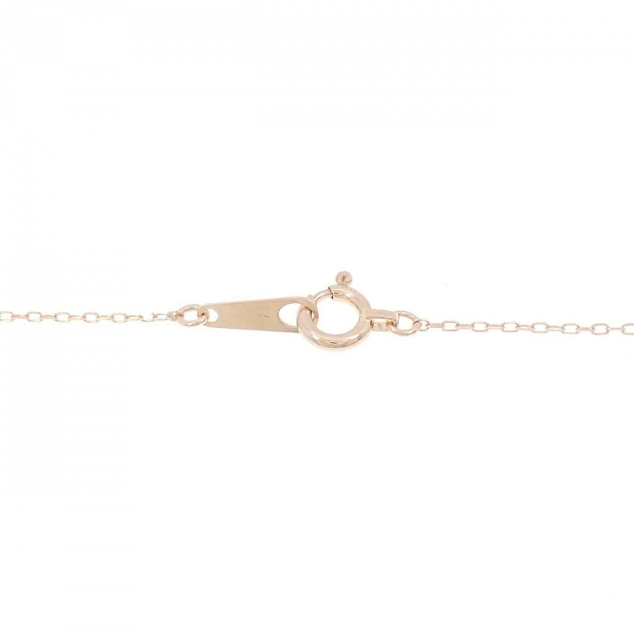 K10PG ハート ダイヤモンド ネックレス 0.02CT