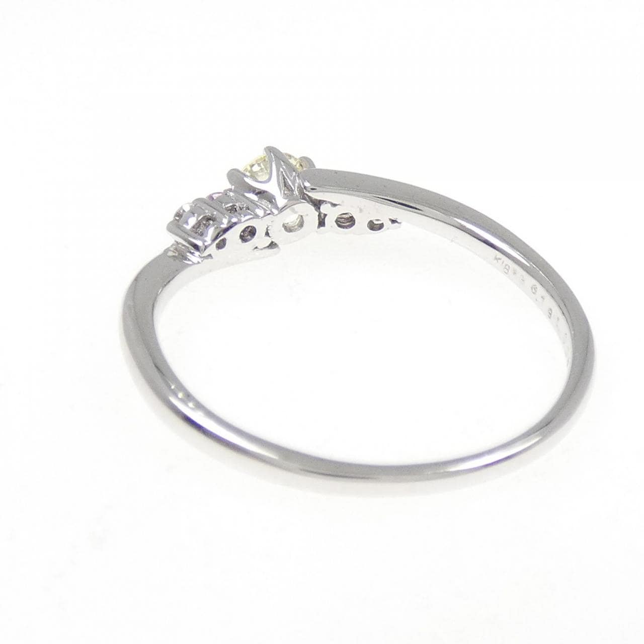 K18WG ダイヤモンド リング 0.181CT