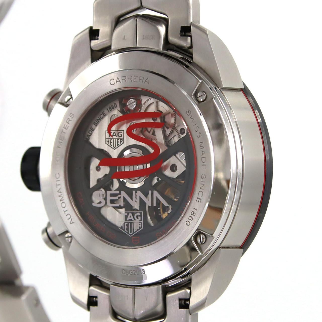 タグ･ホイヤー カレラ･キャリバーホイヤー02クロノアイルトン･セナ" LIMITED" CBG2013.BA0657 SS 自動巻
