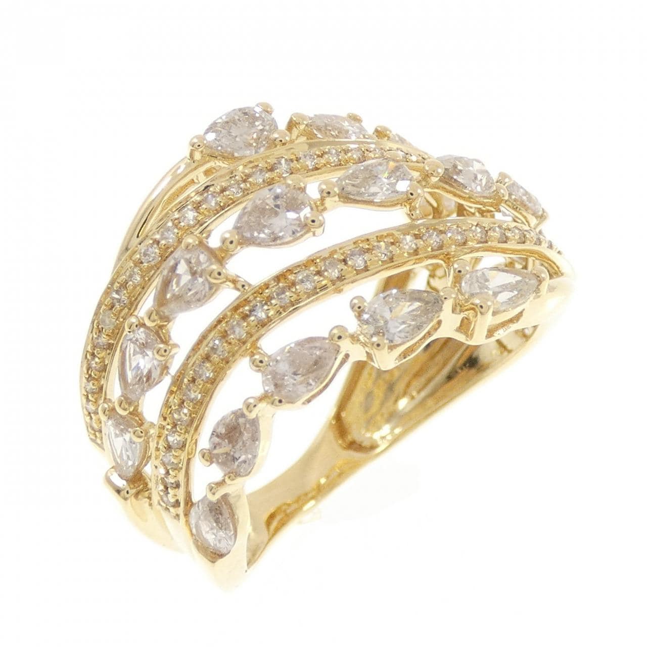 K18YG ダイヤモンド リング 1.50CT