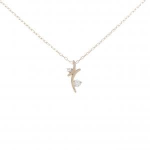 K18PG ダイヤモンド ネックレス 0.1CT