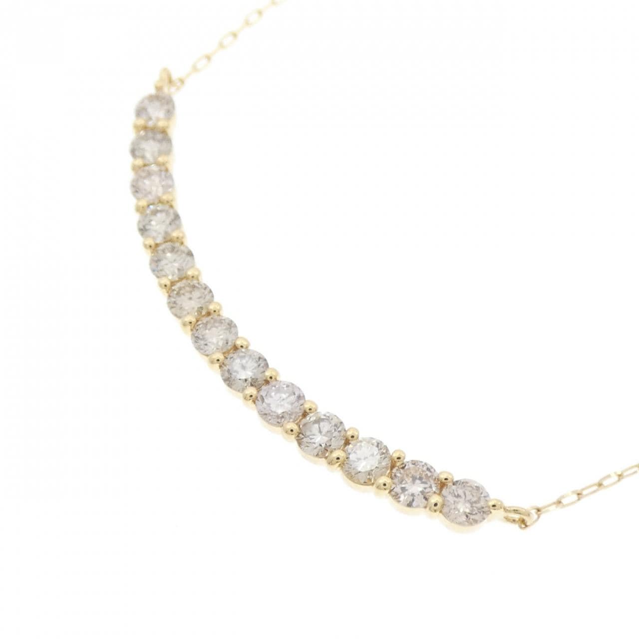 [BRAND NEW] K18YG Diamond necklace 0.50CT
