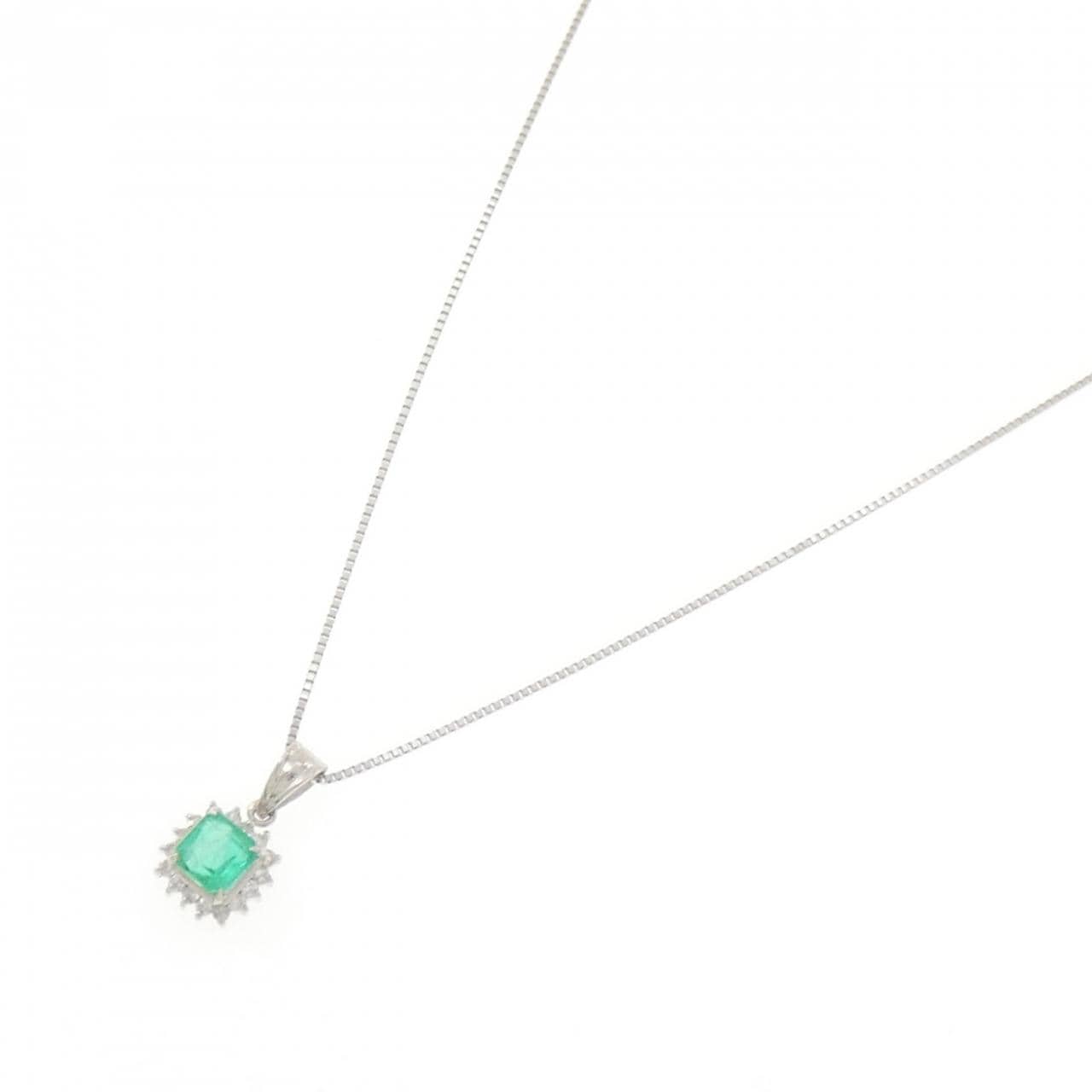 PT/PT850 エメラルド ネックレス 0.47CT