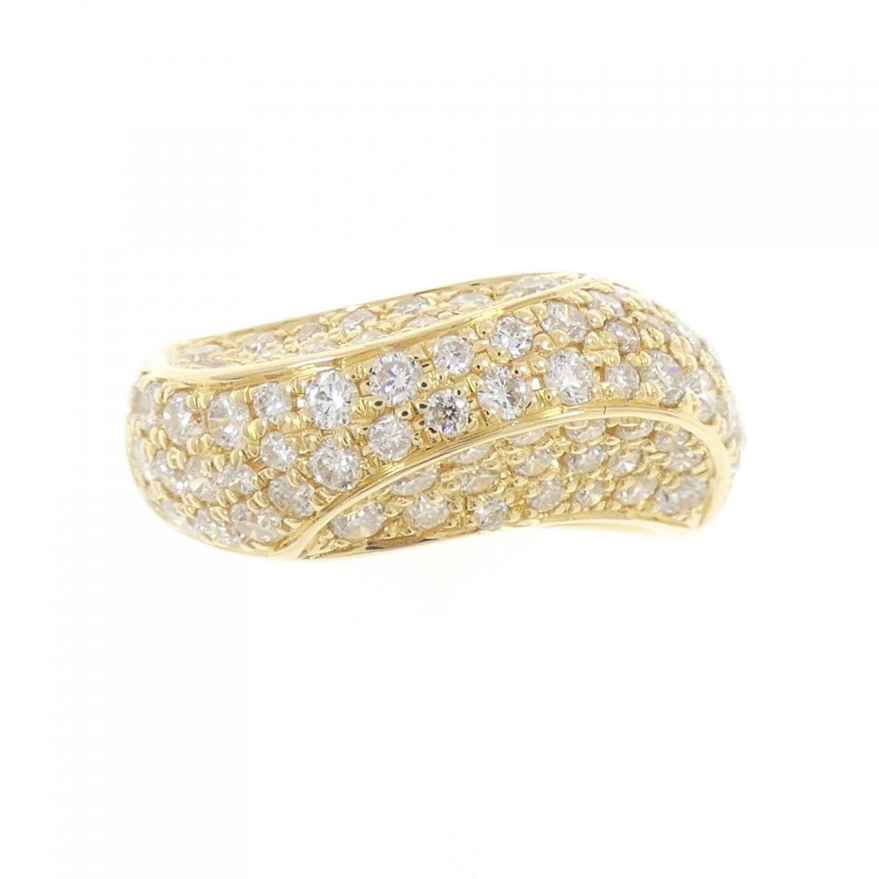K18YG ダイヤモンド リング 1.68CT