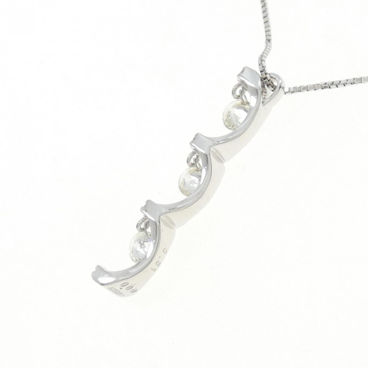 K18WG ダイヤモンド ネックレス 0.51CT