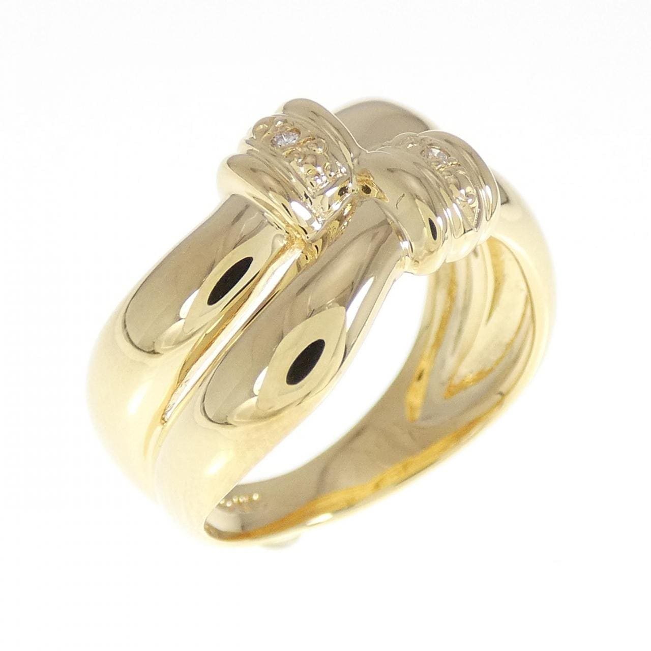K18YG ダイヤモンド リング 0.01CT