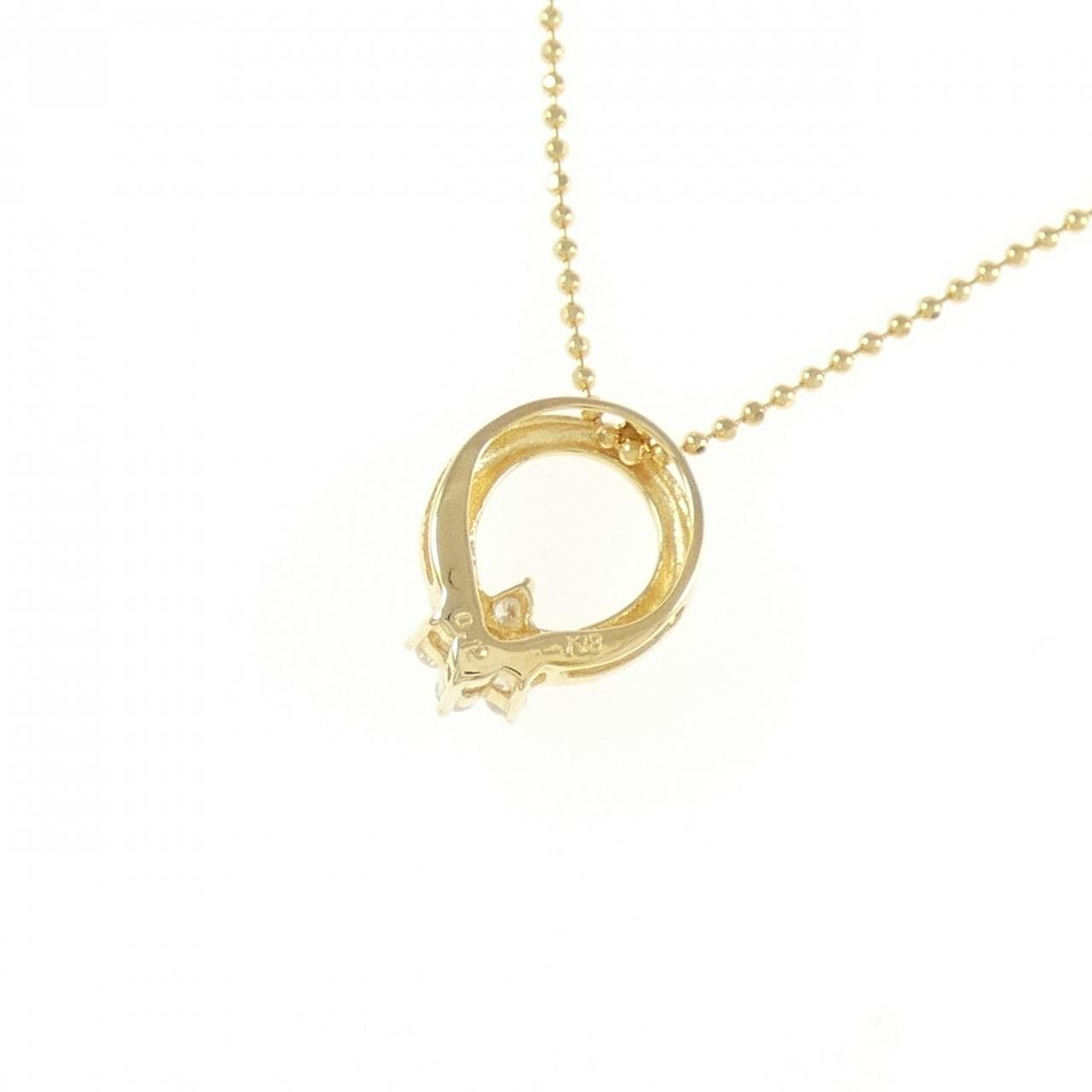 K18YG ダイヤモンド ネックレス 0.12CT