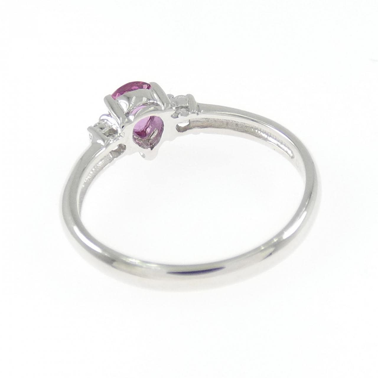 K14WG ルビー リング 0.29CT