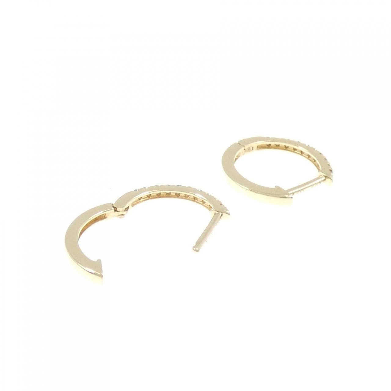 K10YG ダイヤモンド ピアス 0.14CT
