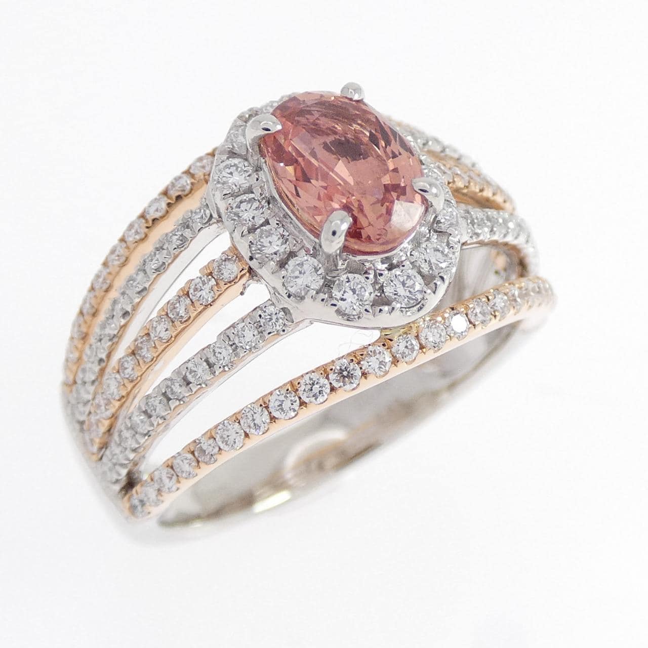 PT900/K18PG サファイヤ リング 1.03CT