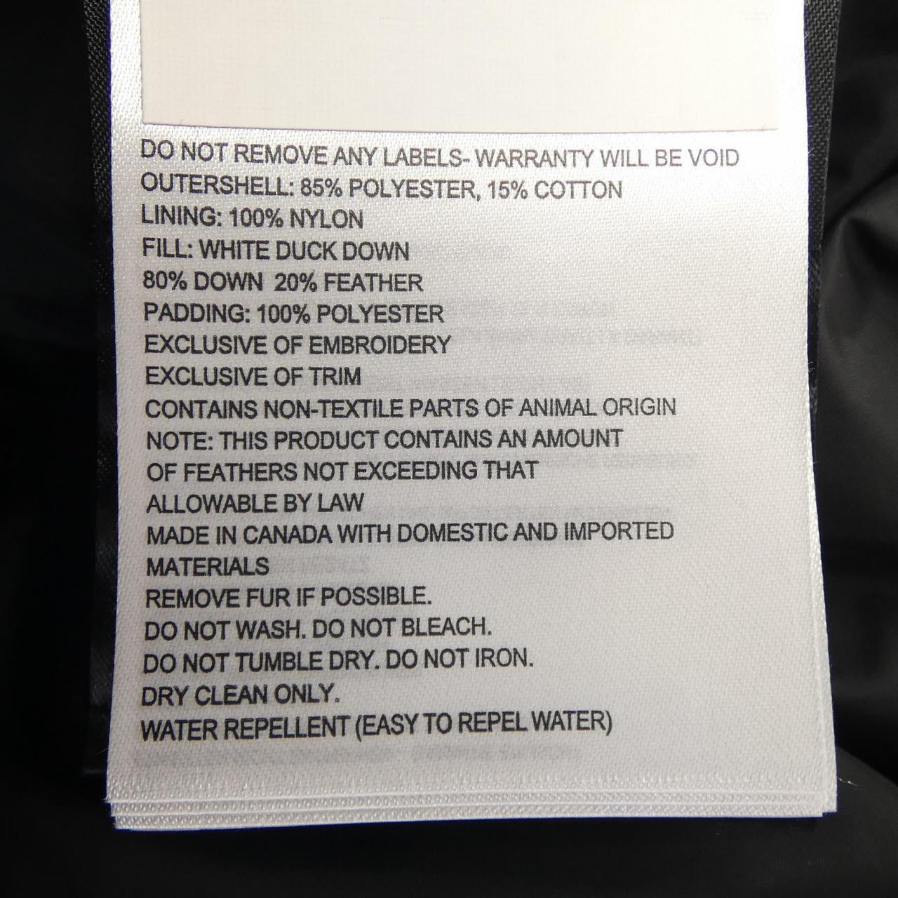 Canada goose CANADA GOOSE down jacket