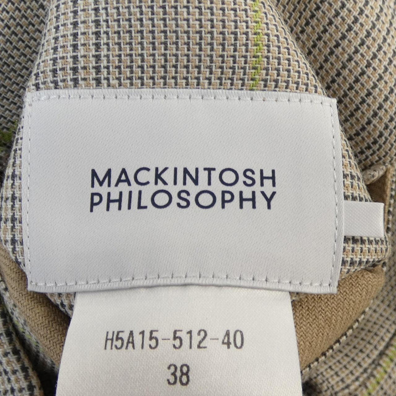 マッキントッシュフィロソフィー MACKINTOSH PHILOSOPHY ノーカラージャケット