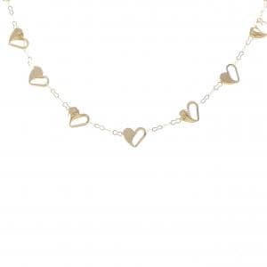 K18YG ハート ネックレス