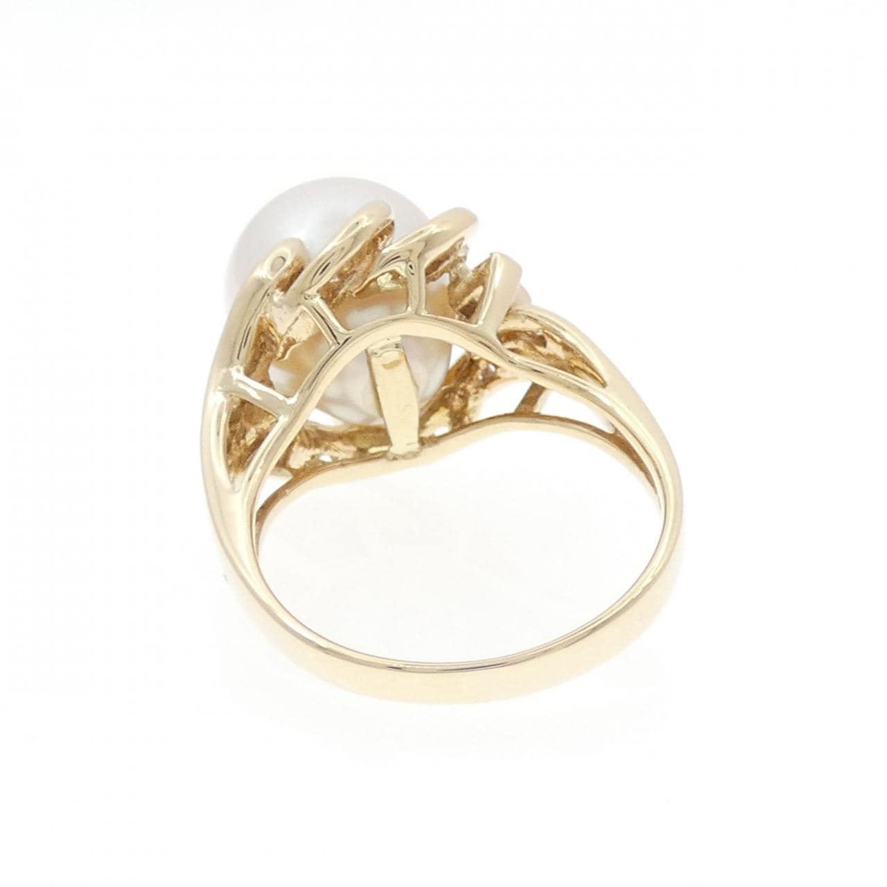 750YG 白蝶パール リング 11.1mm