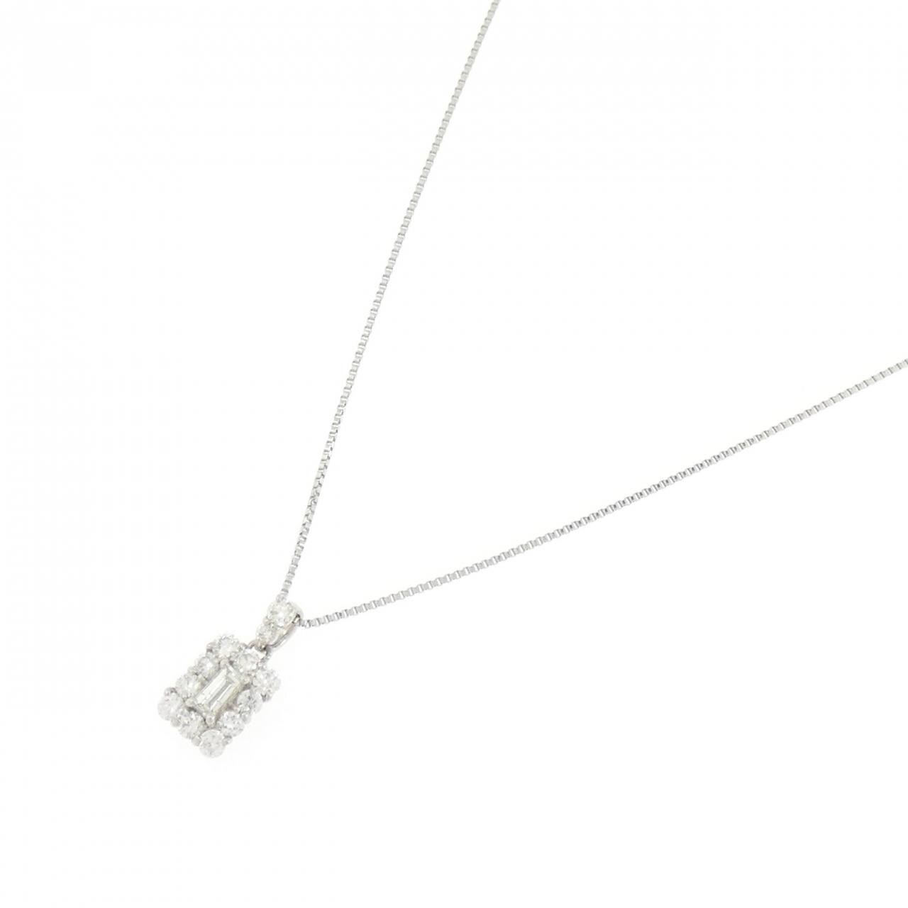 【新品】PT900/PT850 ダイヤモンド ネックレス 0.30CT