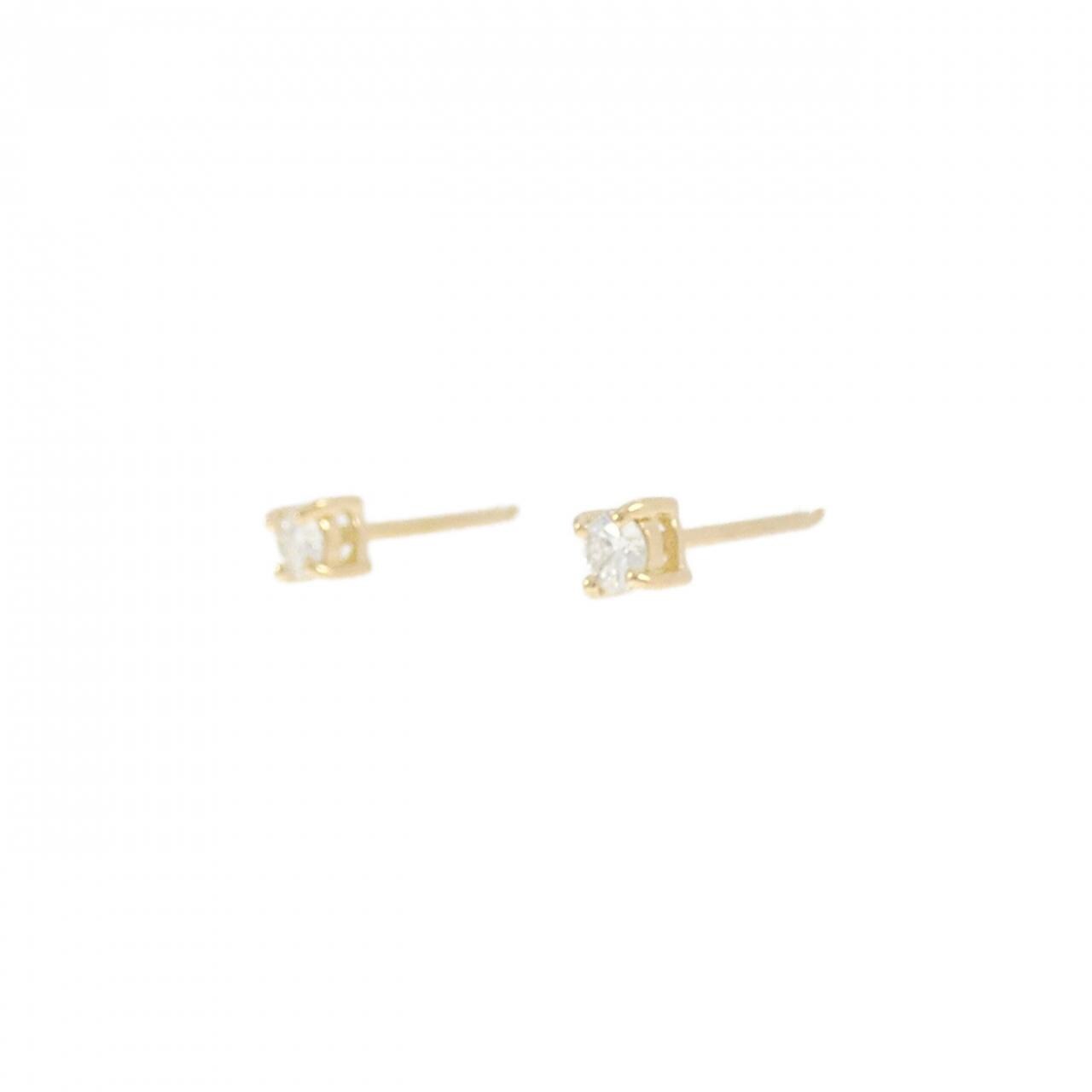 【リメイク】K18YG ダイヤモンド ピアス 0.10CT