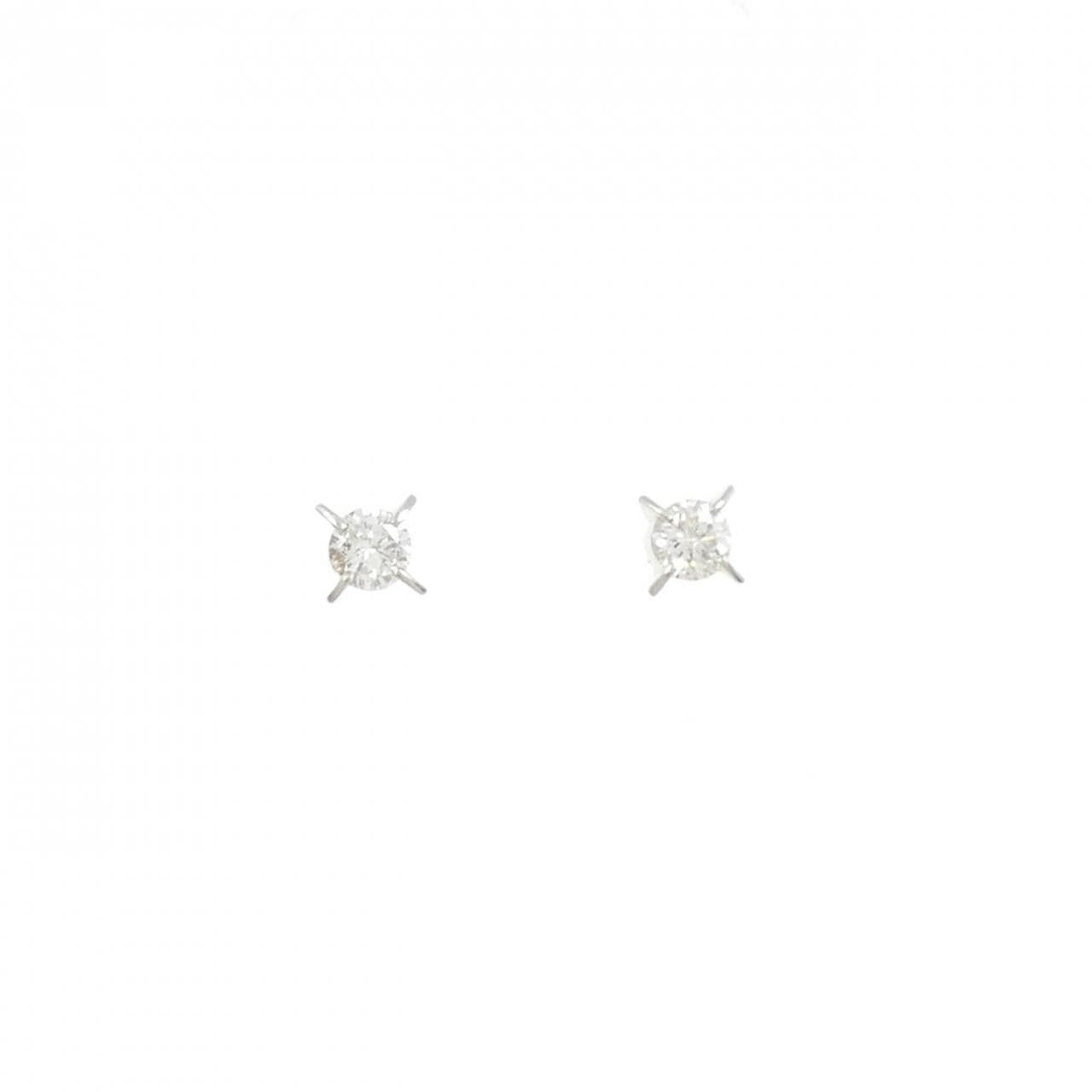 PT/PT900鑽石耳環 0.370克拉