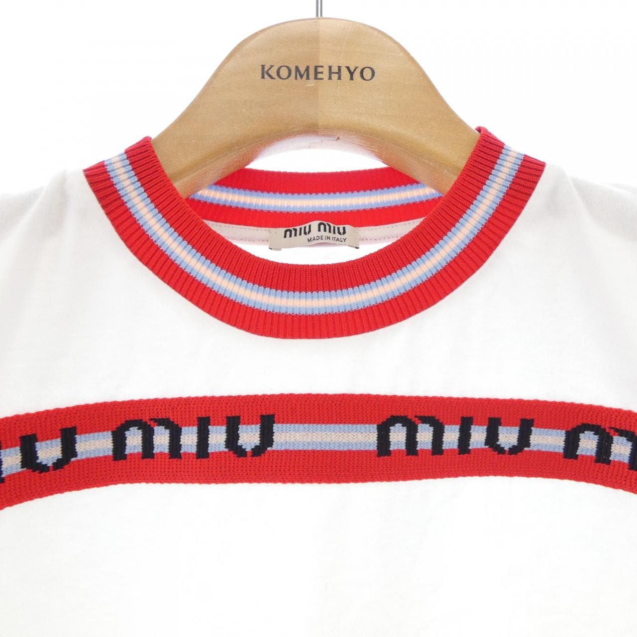 ミュウミュウ MIU MIU MJN007 1QHT Tシャツ