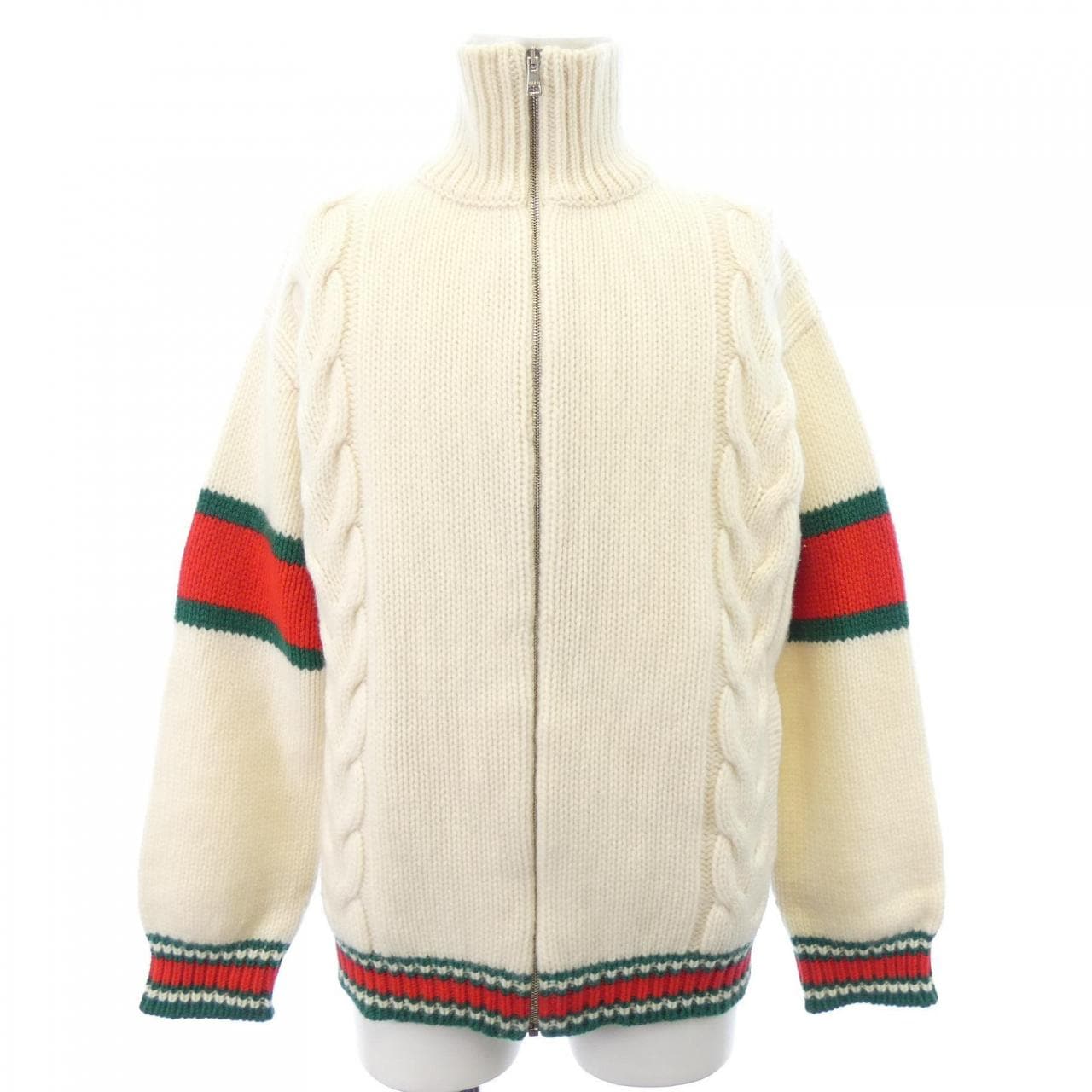 グッチ GUCCI ケーブルニット ボンバージャケット 599311 XKA32 ブルゾン