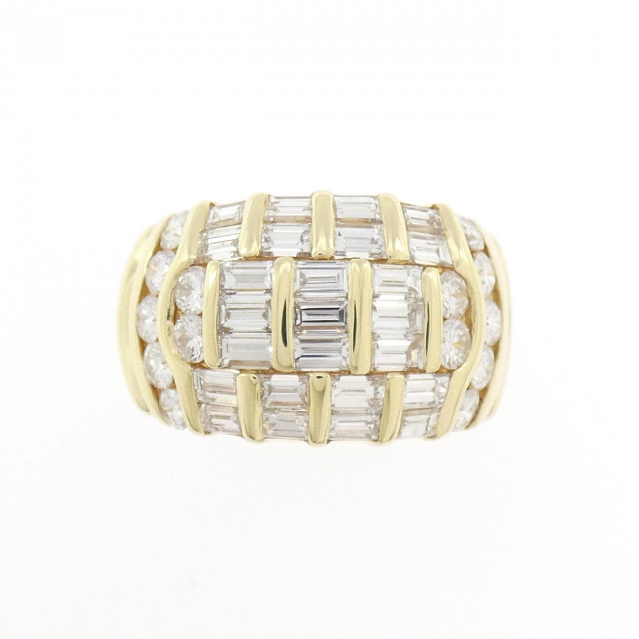 750YG ダイヤモンド リング 2.84CT