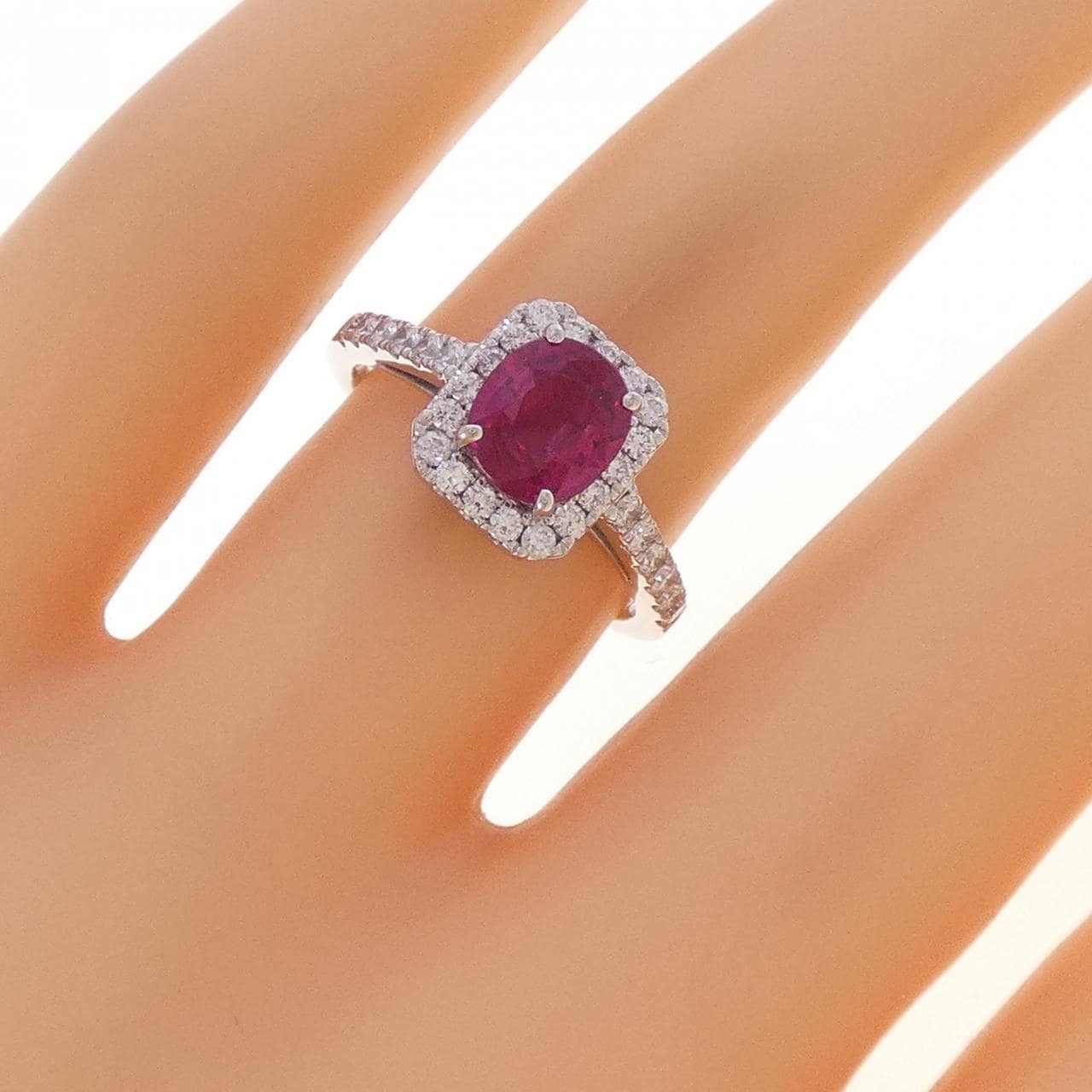 PT900 ルビー リング 1.10CT