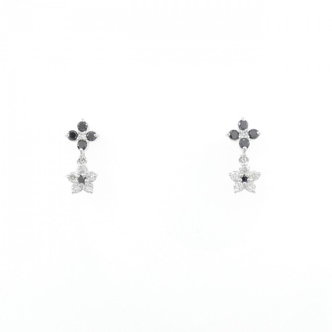 ポンテヴェキオ フラワー ダイヤモンド ピアス 0.16CT