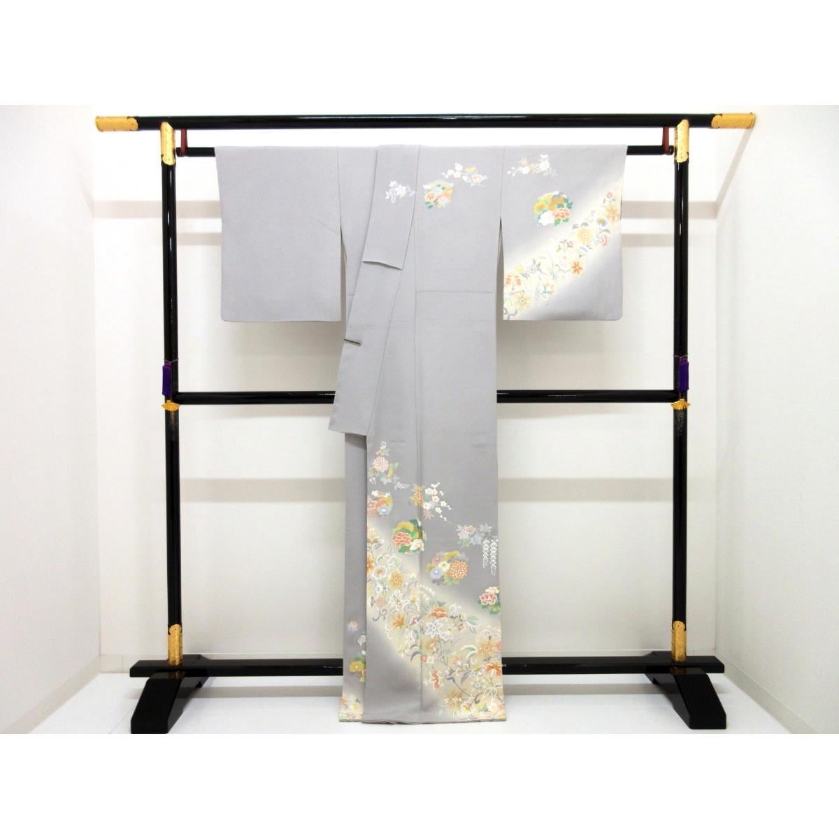 訪問着　友禅金彩加工　ボカシ染