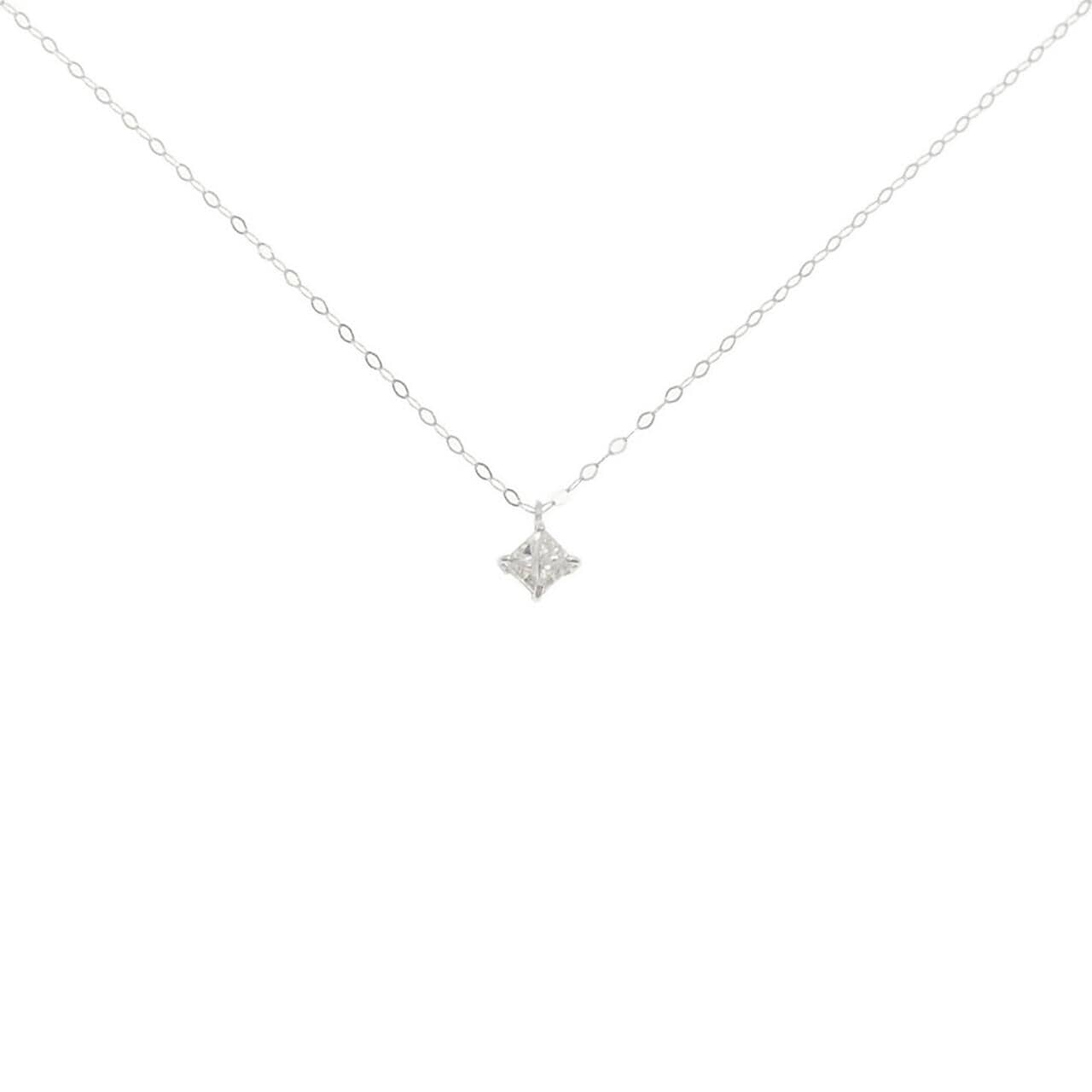 K18WG ダイヤモンド ネックレス 0.329CT