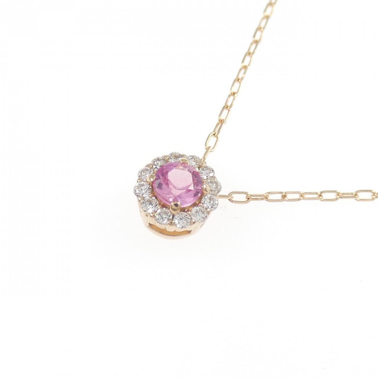 K18PG サファイヤ ネックレス