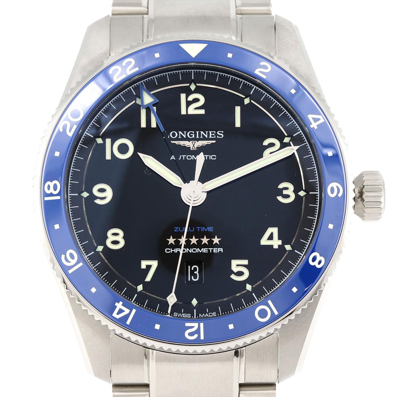 [新品] LONGINES LONGINES Zulu Time L3.812.4.59.6 SS自動上弦