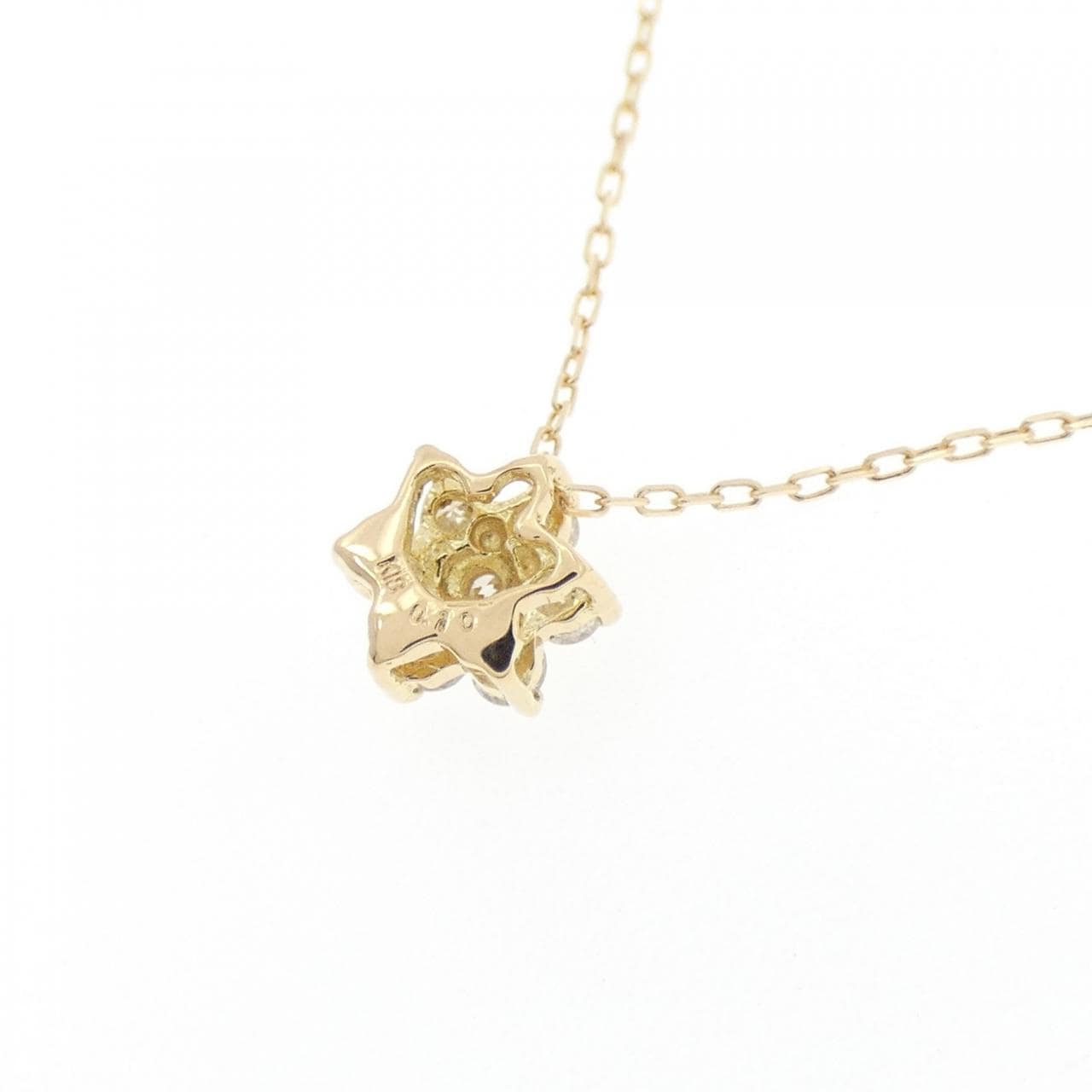 【新品】K18YG ダイヤモンド ネックレス 0.10CT