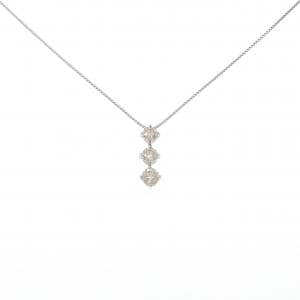 PT900/PT850 スリーストーン ダイヤモンド ネックレス 1.00CT
