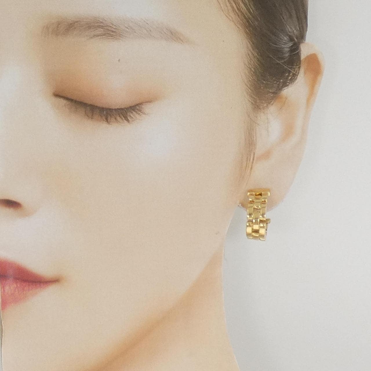 [vintage] Cartier Maillon Panthere Earrings