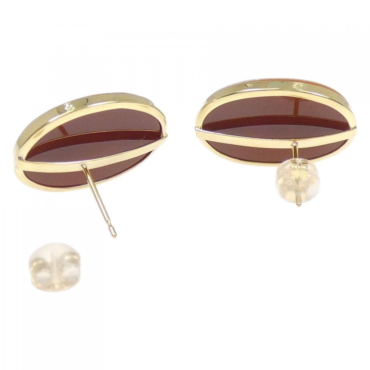 K18YG シェルカメオ ピアス