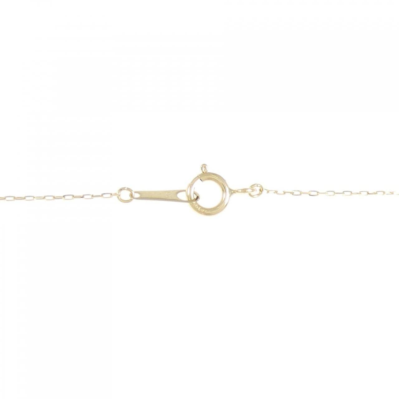 【リメイク】K18YG ダイヤモンド ネックレス 0.10CT