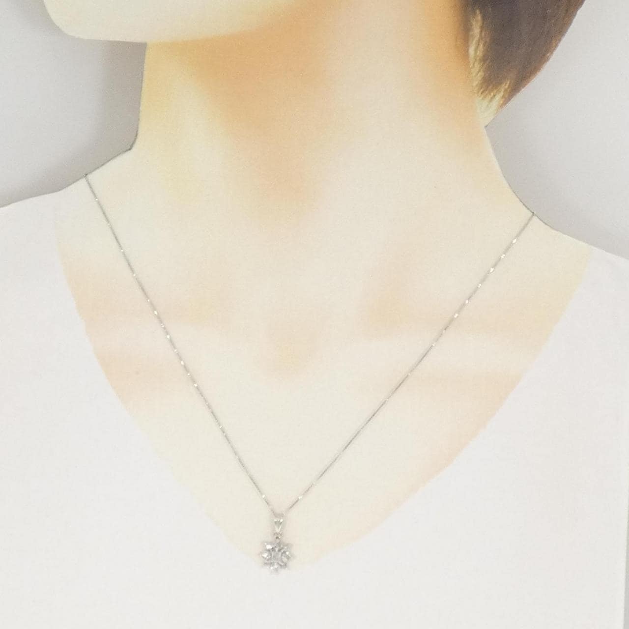 PT900/PT850 ダイヤモンド ネックレス 0.50CT