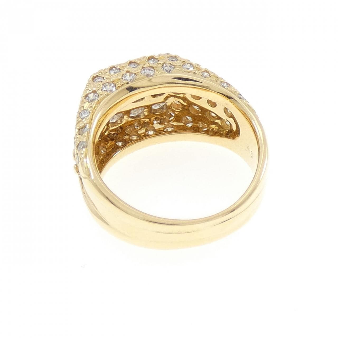 K18YG ダイヤモンド リング 2.02CT