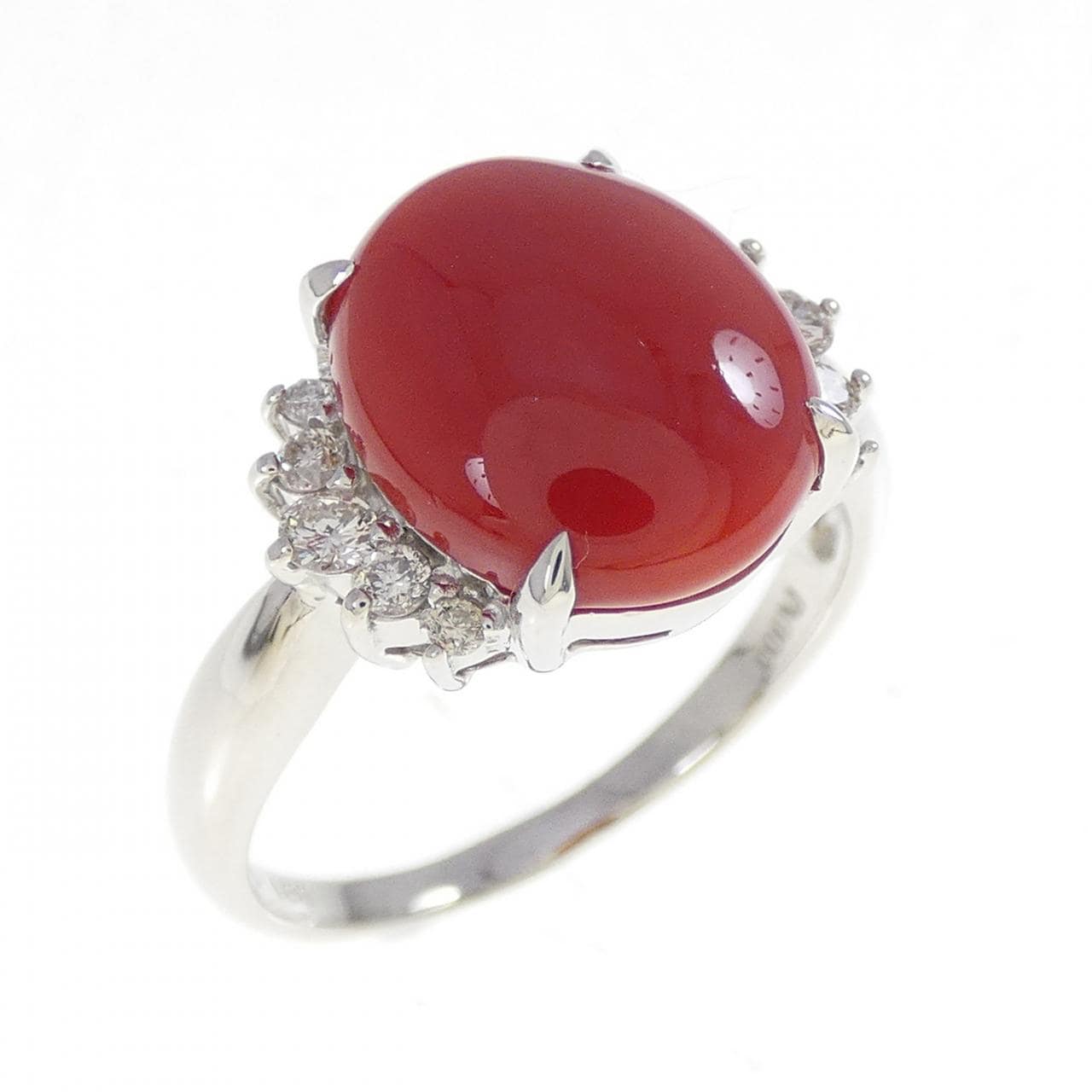 PT900 サンゴ リング 3.81CT