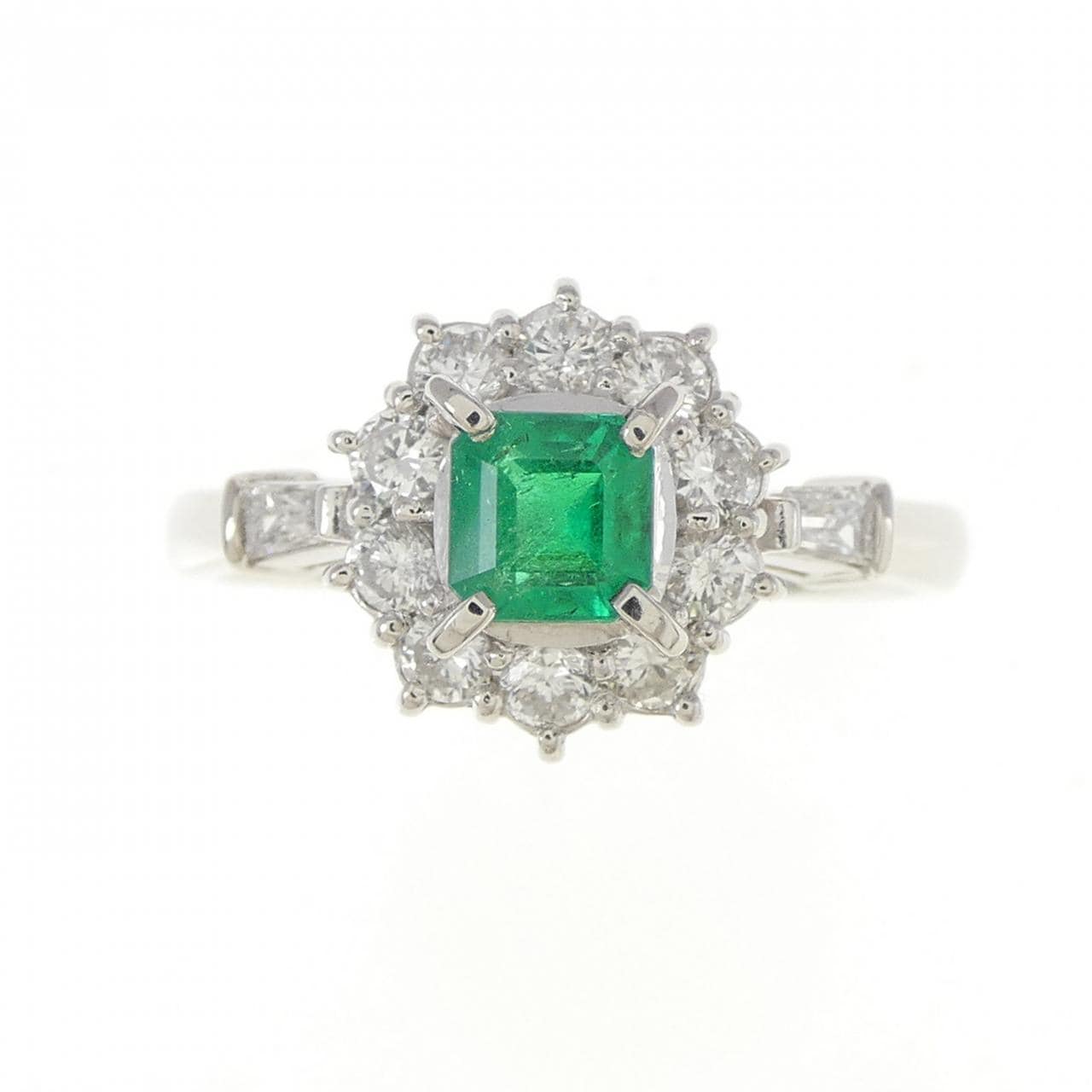 PT900 エメラルド リング 0.407CT
