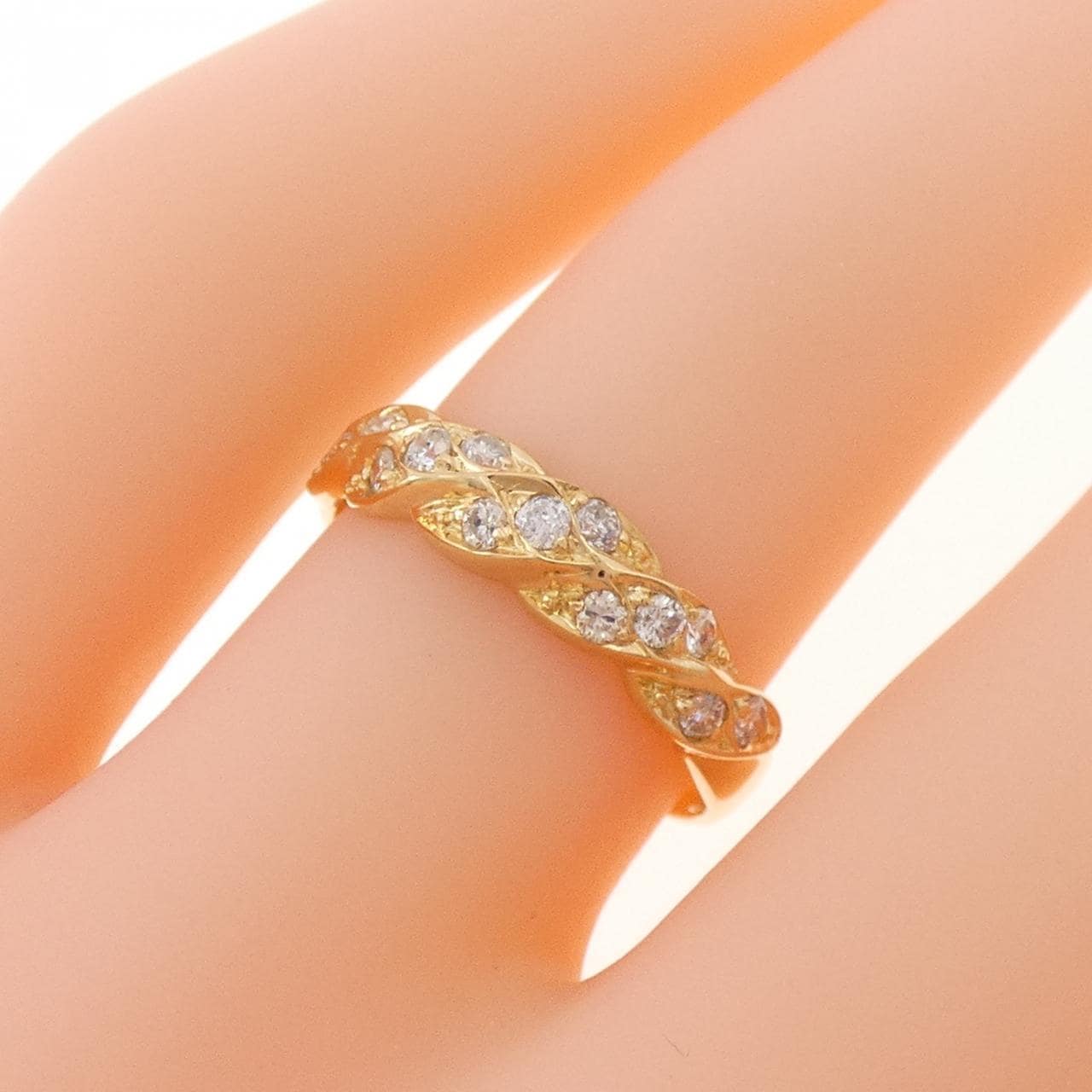 K18YG ダイヤモンド リング 0.20CT